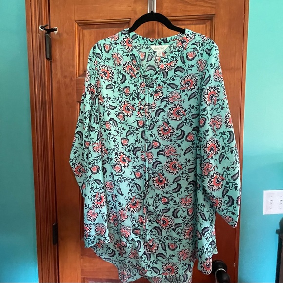 Decree Teal top - Picture 1 of 4